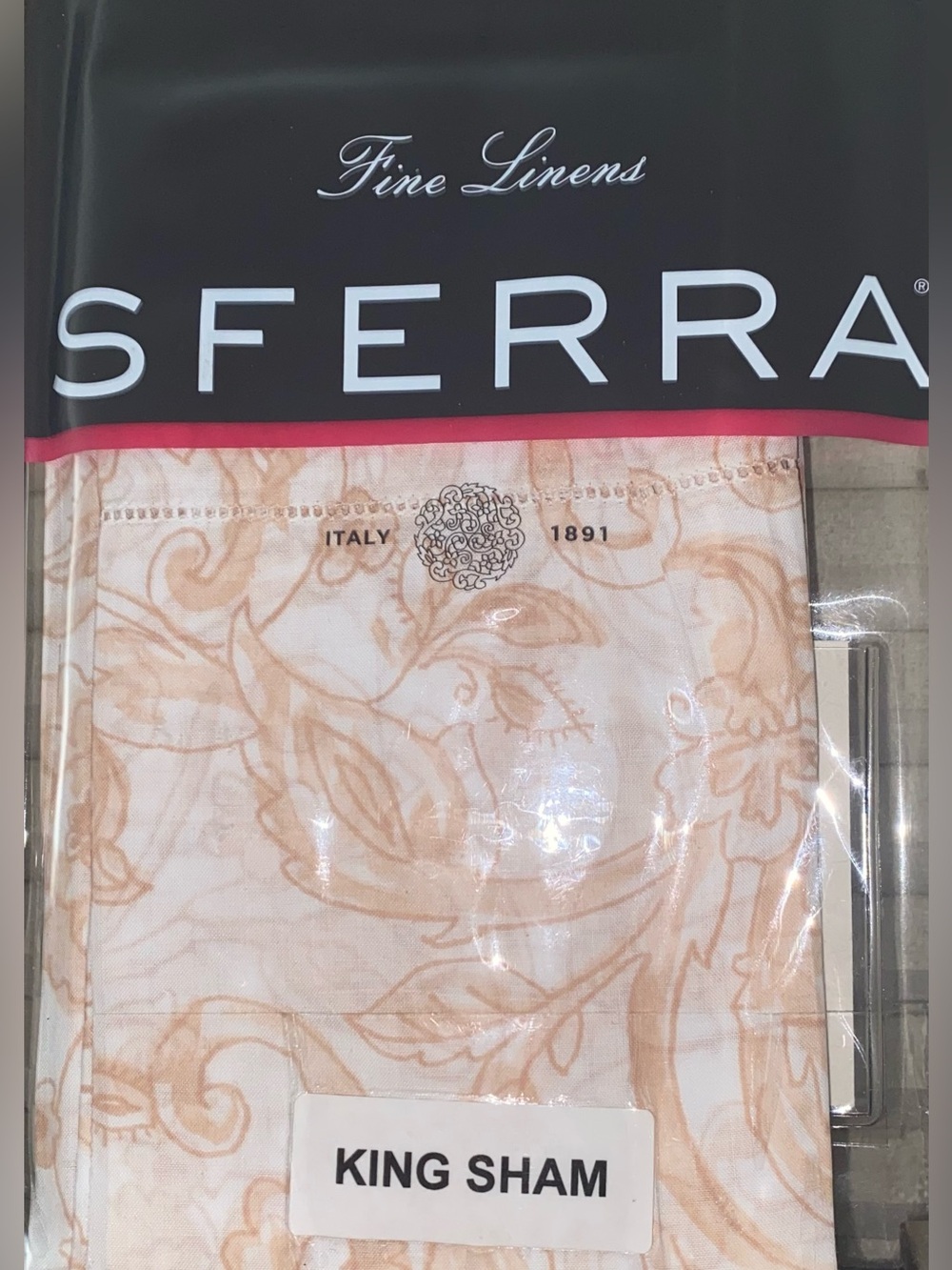 Sferra Florissa Egyptian Cotton King Sham Petal